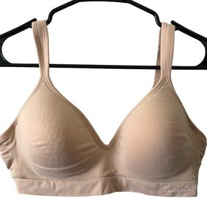 Splendid Seamless Wirefree Lounge Bra Tan  Super Soft Cups Flexible